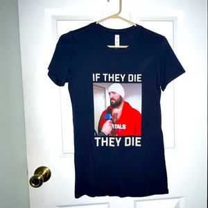 Barstool Sports If They Die They Die Washington Capitals Hockey Shirt Size M